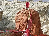 Tibet Kailash 06 Tirthapuri 09 Shiva Lingm This red protruding pinnacle of rock is said to resemble, eh, Shiva�s lingam.